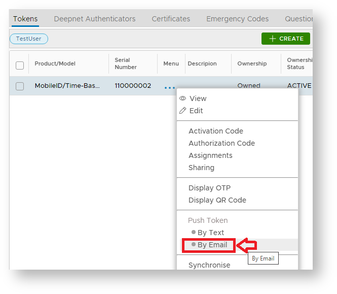 DualShield MFA Platform > Get QR code from email > Select Push Token.png